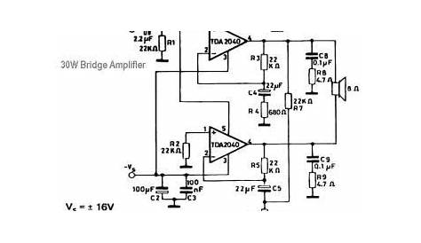 full bridge class d amplifier schematic