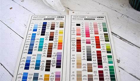 coats and clark upholstery thread color chart