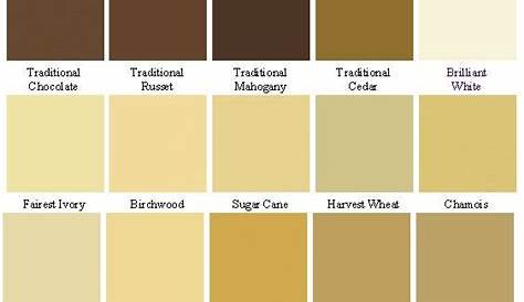 wood stain color chart home depot