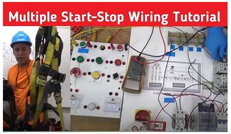 Multiple Start Stop Circuit with Schematic and wiring Diagram - YouTube
