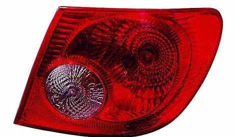 CarLights360: For 2005 2006 2007 2008 TOYOTA COROLLA Tail Light