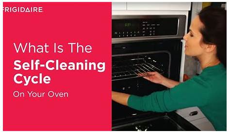 frigidaire oven manual self-cleaning