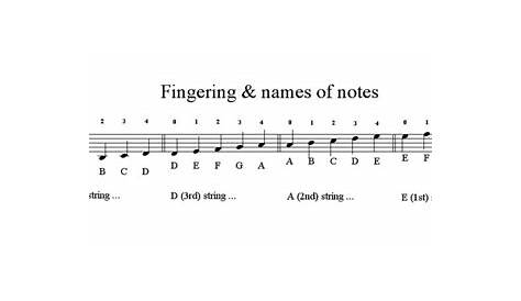 violin notes chart with letters