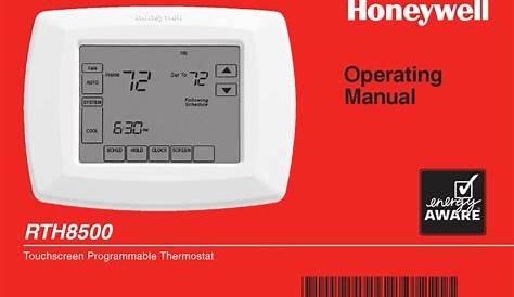 HONEYWELL RTH8500 OPERATING MANUAL Pdf Download | ManuaLib