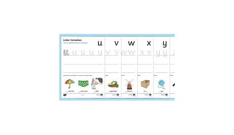 Handwriting Letter Formation Worksheet / Activity Sheets