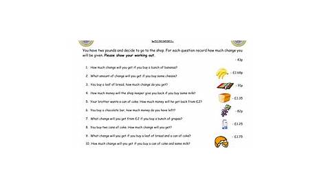 Year 3 Finding Change Worksheets | Teaching Resources