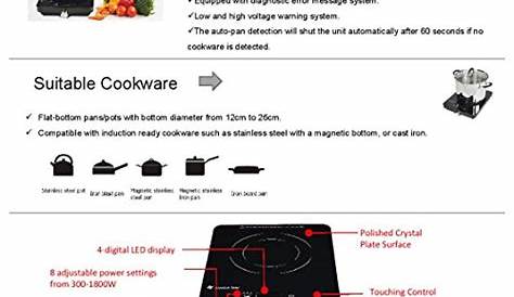 avalon bay induction cooktop product guide