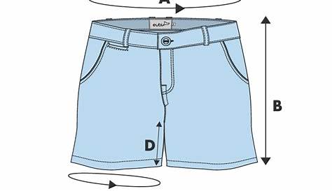 size chart all day shorts 2.0 (9" inseam) - Eubi Shorts