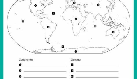 world geography continents worksheet answers