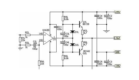 headphone amplifier electronic circuit diagram