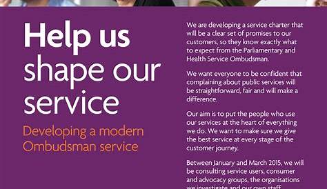 Our service charter - Join in the debate…We are developing a service