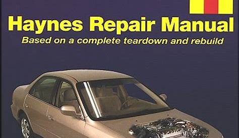 Honda Accord Repair Manual 1998-2002 | Haynes 42014
