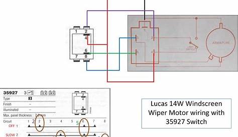 lucas dr3a wiper motor wiring diagram