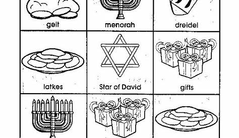 hanukkah worksheet for kindergarten