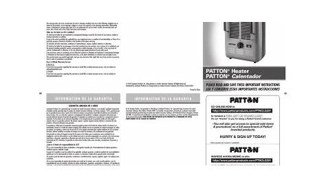 Patton PUH680-U Use and Care Manual | Manualzz
