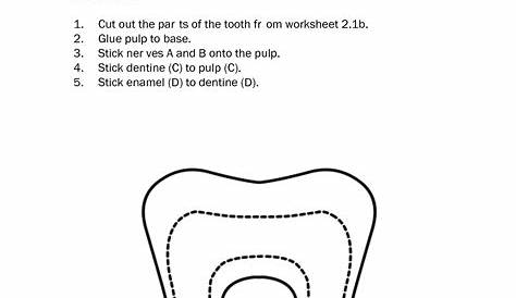 good for teeth worksheet kindergarten