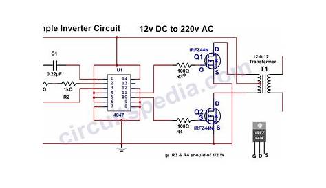 Homemade Simple Inverter Circuit | 12v DC To 220 V AC Inverter Circuit