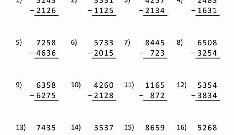 single digit addition and subtraction worksheets