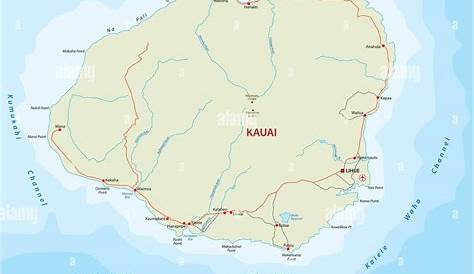 printable tourist map of kauai