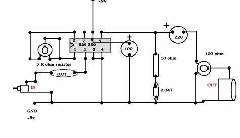 circuit diagram for audio amplifier