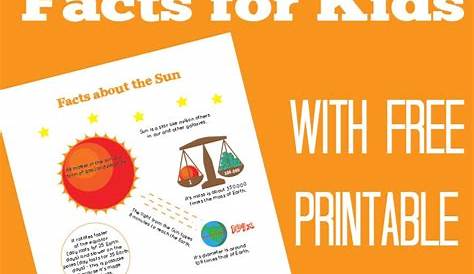 Fun Sun Facts for Kids - itsybitsyfun.com