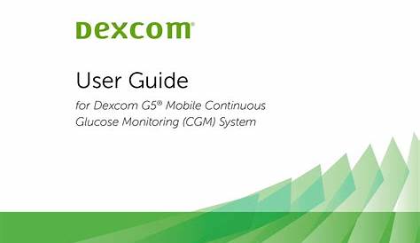 dexcom cgm g6 manual