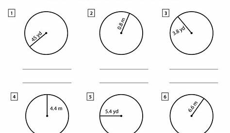 Understanding Circumference Of A Circle Math Worksheets Images