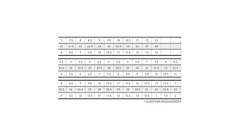 Ariat Size Chart | Ingatestone Saddlery