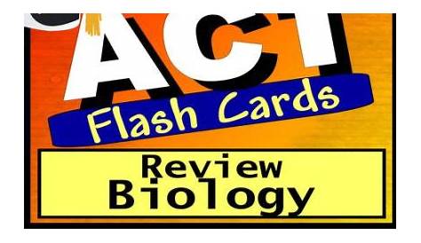 ACT Test Biology Review--ACT Science Flashcards--ACT Prep Exam Workbook