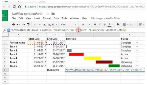 Creating a Gantt Chart in Google Sheets - YouTube
