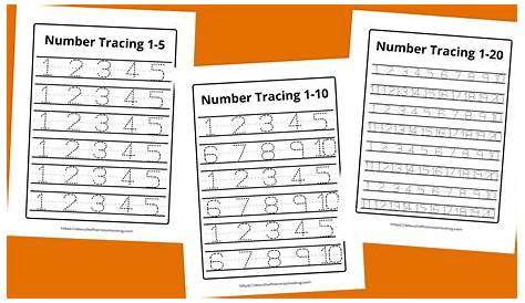 free printable worksheets for kids tracing numbers 1 20 worksheets