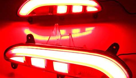 Red Bumper Reflector LED Fog Brake Turn Indicator Light For Hyundai i20