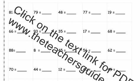 round to the nearest ten worksheets