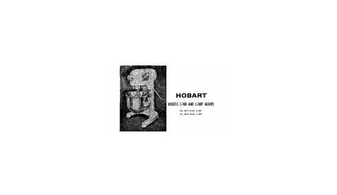 hobart c64a parts manual