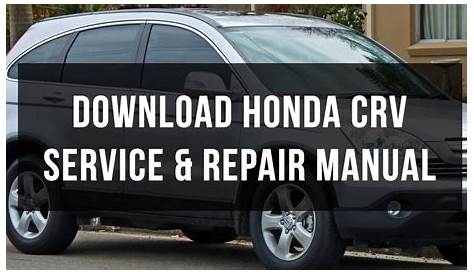 Download Honda CRV service and repair manual free - YouTube