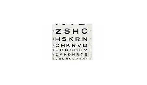 what line is 20/40 on the eye chart