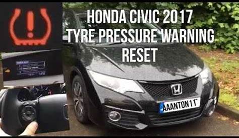2021 honda civic tire pressure reset