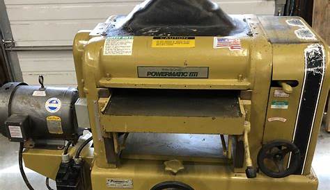 Powermatic 180 Planer Manual