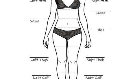 Female Body Measurement Chart Download Printable PDF | Templateroller