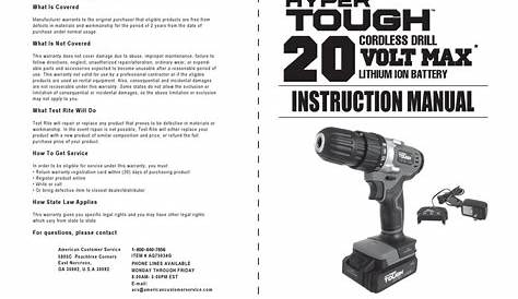 HYPER TOUGH AQ75034G INSTRUCTION MANUAL Pdf Download | ManualsLib