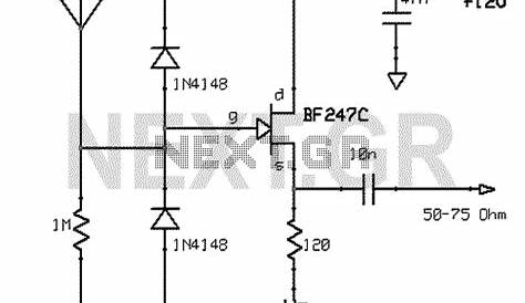 Active Antenna Circuit for 10KHz to 100MHz | Electronic circuit
