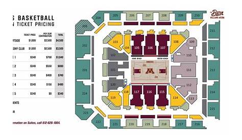 gopher football seating chart