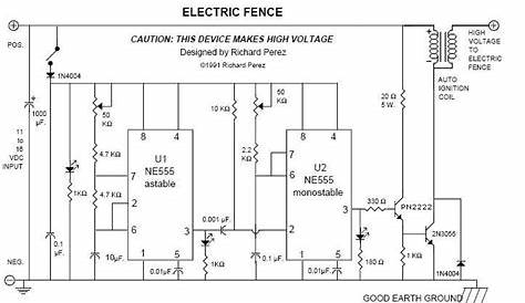 schematic diagram parmak electric fencer