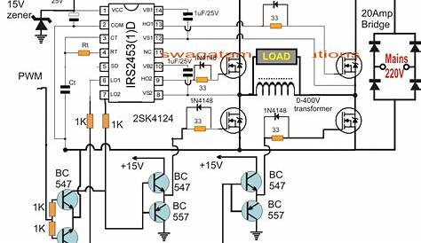 H-Bridge Mains Voltage Stabilizer Circuit, 100V to 220V