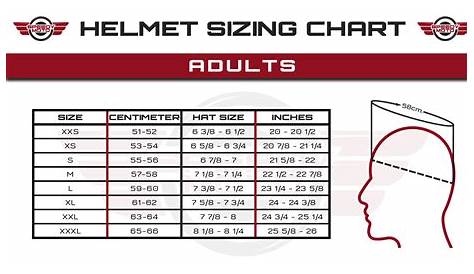 Bilt Helmet Size Chart: How To Choose The Right Size Helmet For Your Safety - Dona