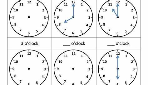 fourth grade clock worksheet