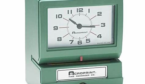 acroprint fpc18 time clock owner manual