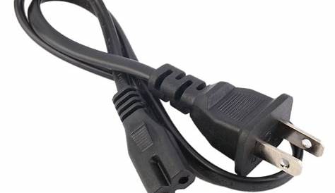 Power Cords New AC Power Supply Adapter Cord Cable Connectors 2 pin 2 prong 50cm US Plug-in