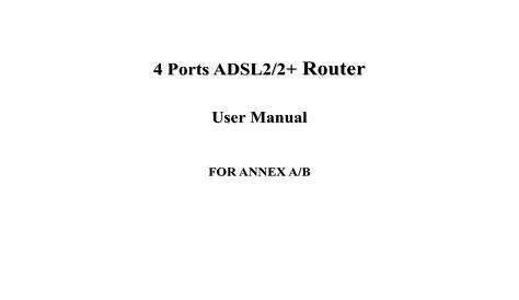 Router | Manualzz