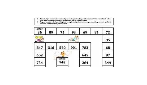 Long Division Math Games 4th Grade - Sara Battle's Math Worksheets
